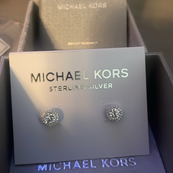 Sterling silver Michael Kors stud earrings - Picture 2 of 7